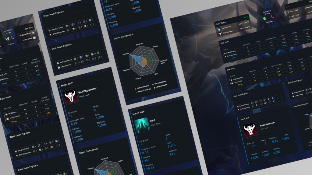 Esports dashboard feature